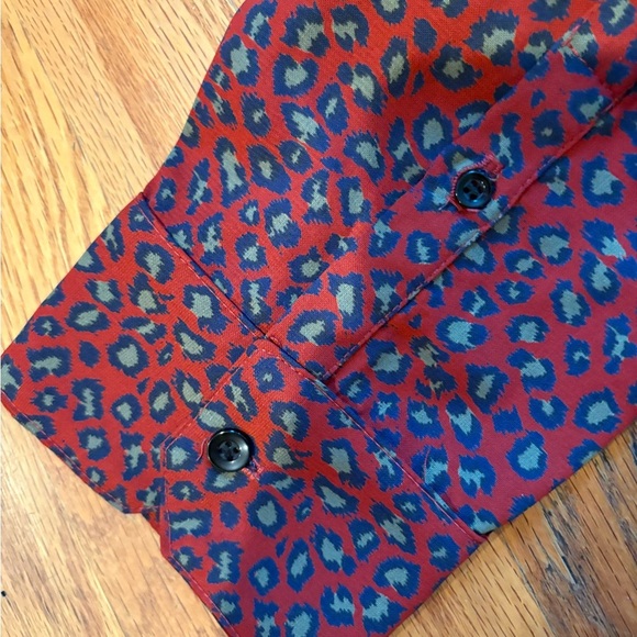 ▪️THE CAST NYC Leopard Print Dress Shirt - Picture 2 of 12